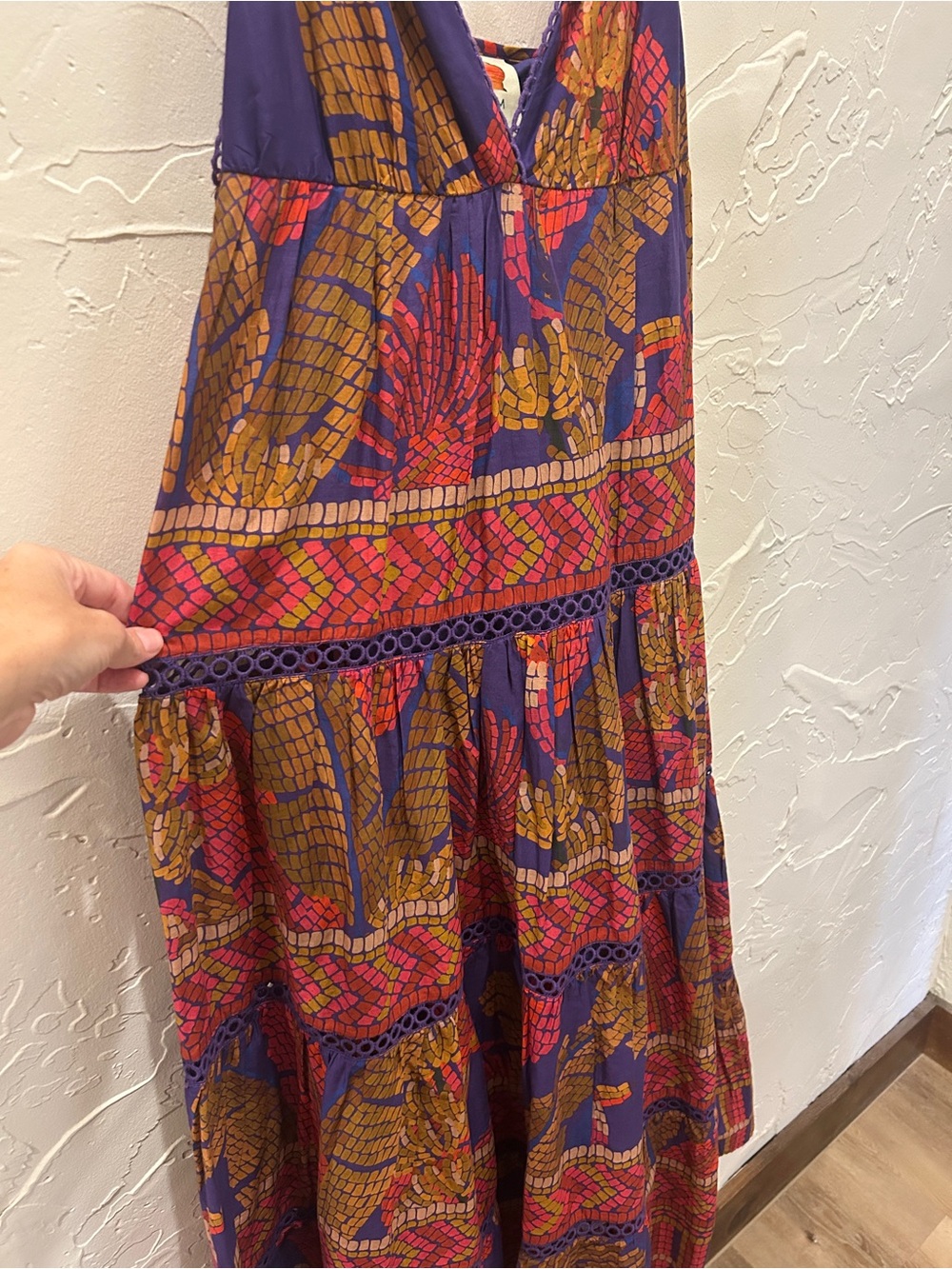 FARM Rio Forest Mosaic Maxi Dress Size Large - Picture 4 of 5
